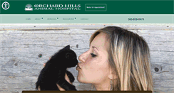 Desktop Screenshot of orchardhillsvet.com